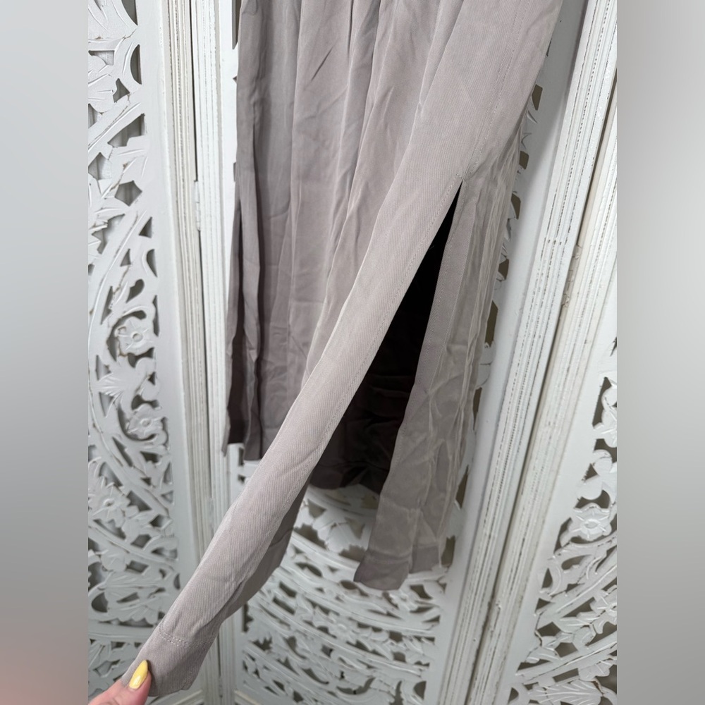 Aritzia Wilfred Taupe Lyocell Maxi Skirt - Picture 4 of 8